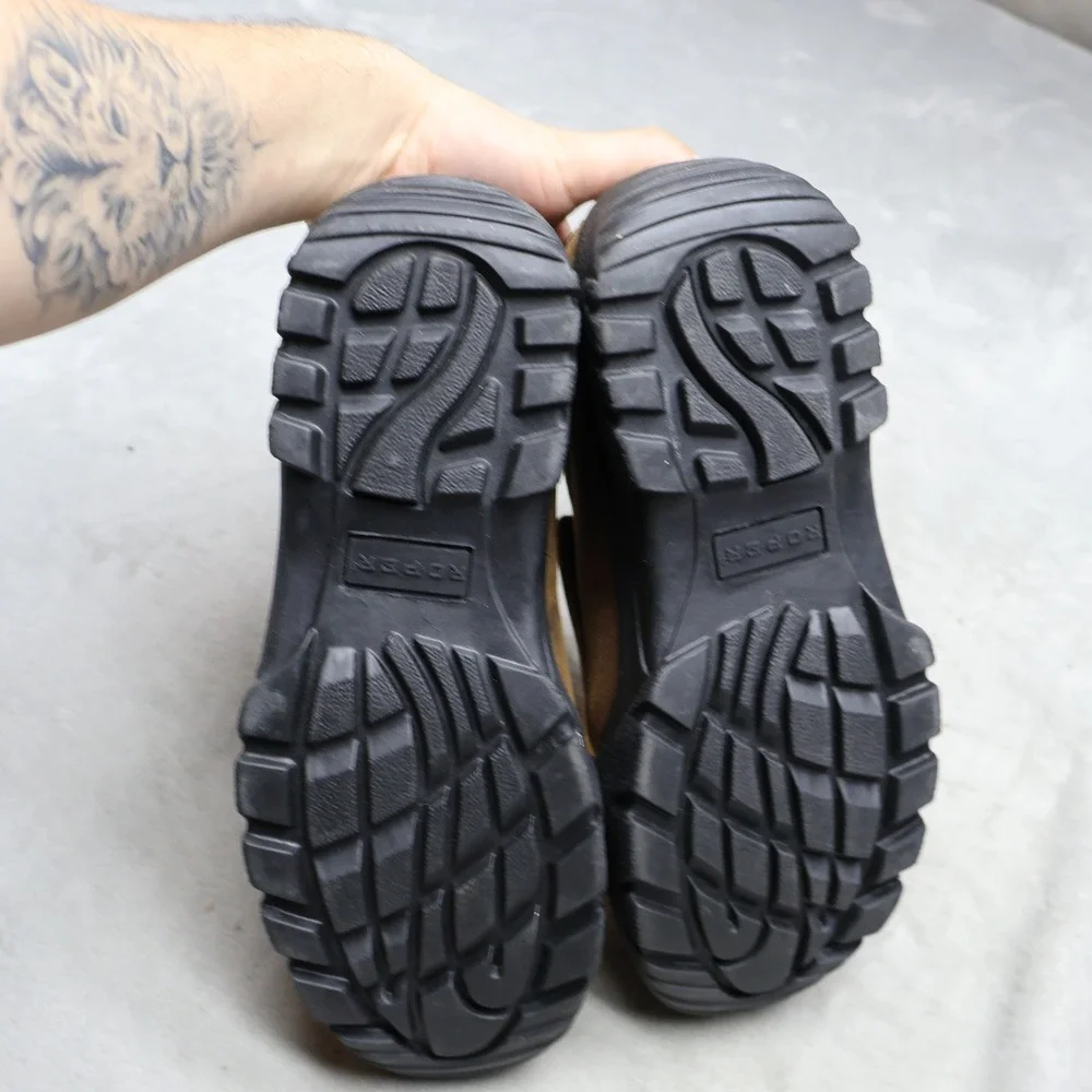 Roper Mens 9.5 Slip On‎ Shoes Brown Performance Sports Leather Rugged Casual